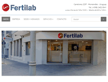Tablet Screenshot of fertilab.com.uy